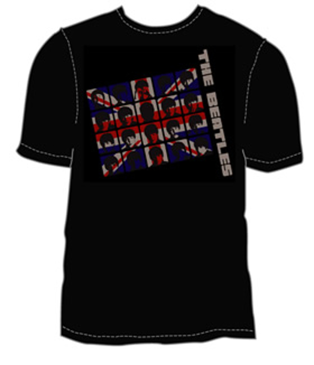 Picture of Beatles T-Shirt: The Beatles UK Invasion in Black