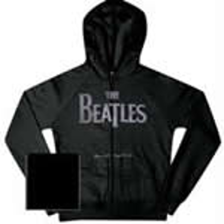 Picture of Beatles Sweat Shirt: - Beatles Zippered Charcoal Hooded