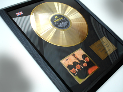Picture of Beatles Record Award: "BEATLES FOR SALE" 24ct GOLD