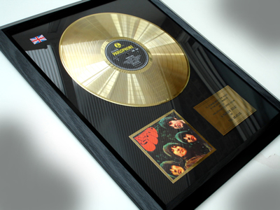 Picture of Beatles Record Award: "RUBBER SOUL" 24ct GOLD