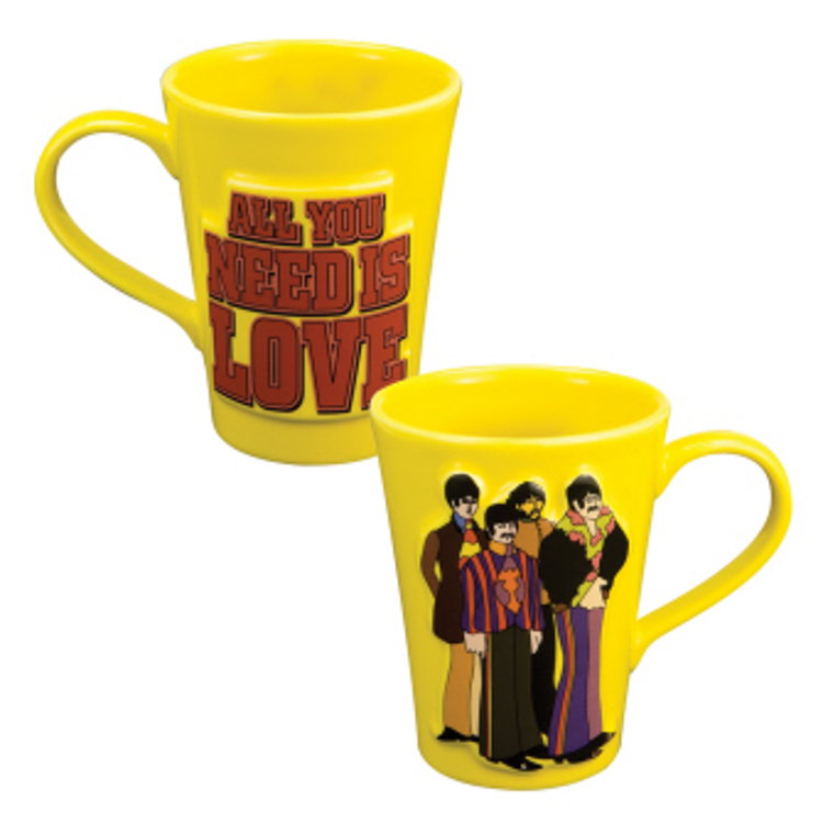 Picture of Beatles Mug:  The Beatles "Yellow Submarine"  Sculpted Mug 14 oz.