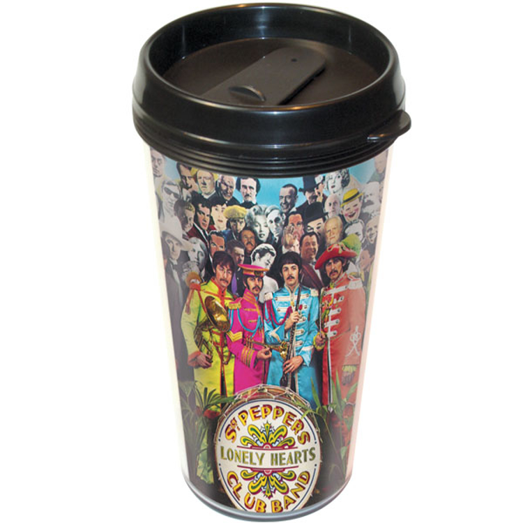 Picture of Beatles Mug: The Beatles "Sgt. Peppers" 16 oz. Plastic Travel Mug