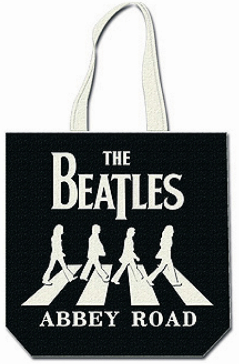 Picture of Beatles Tote Bags: The Beatles Canvas Zip Totes TOTE: The Beatles - Abbey Road (W on B)