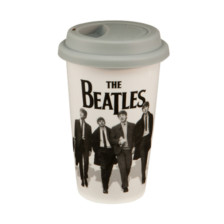 Picture of Beatles Coffee Cup: Beatles 12 oz. Double Wall Ceramic Travel Mug