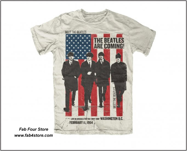 Picture of Beatles T-Shirt: Beatles DC 1964 (Stars & Stripes