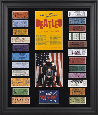 Picture of Beatles ART: The Beatles 1964 U.S. TOUR CONCERT TICKETS