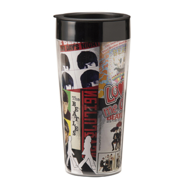 Picture of Beatles Mug: The Beatles "Love Me Do" 16 oz. Plastic Travel Mug