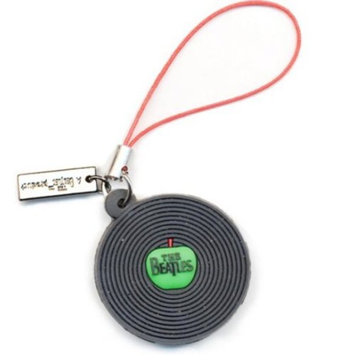Picture of Beatles Phone Charm: Apple Label (Black)