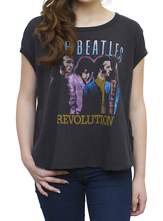 Picture of Beatles T-Shirt: Revolution Cosmo Cropped Tee