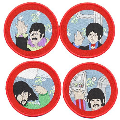 Picture of Beatles Patches: Cartoon Porthole Patch Set