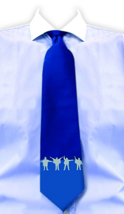 Picture of Beatles Tie: Blue Help!