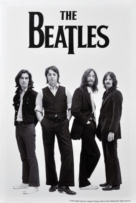 Picture of Beatles ART: BEATLES 1969 B&W CANVAS ART
