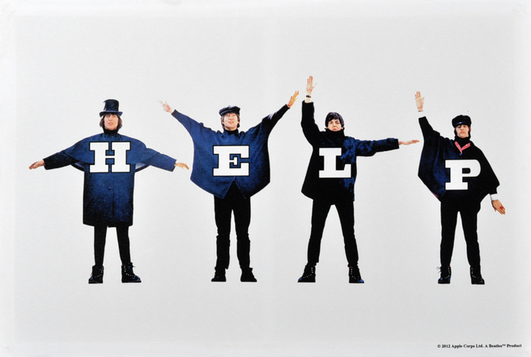 Picture of Beatles ART: BEATLES HELP CANVAS ART   