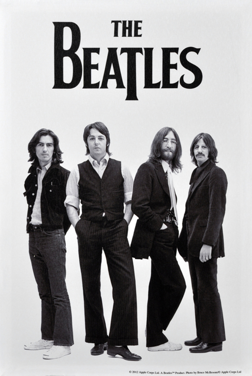 Picture of Beatles ART: BEATLES 1969 B&W LARGE CANVAS ART   