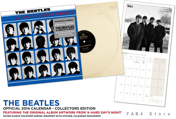 Picture of Beatles Calendar: 2014 Collectors Edition ‘A Hard Day’s Night’