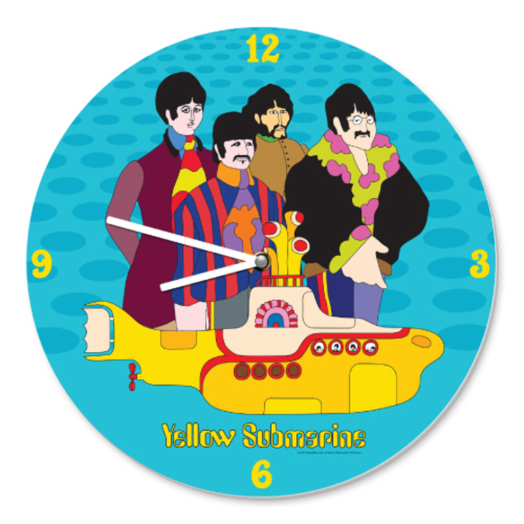 Picture of Beatles Clock: Yellow Submarine Wall Clock