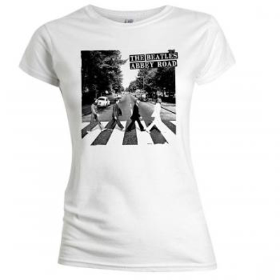 Picture of Beatles Female T-Shirt: Abbey Road Black & White