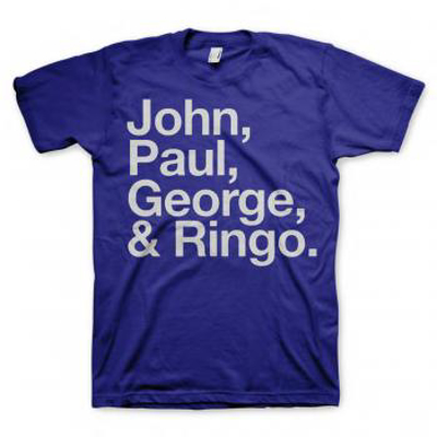 Picture of Beatles Adult T-Shirt: Blue JPGR  T-Shirt