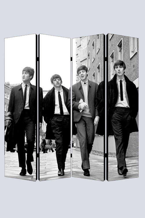 Picture of Beatles Room Divider: The Beatles Walking London 1963 (4 Panel)