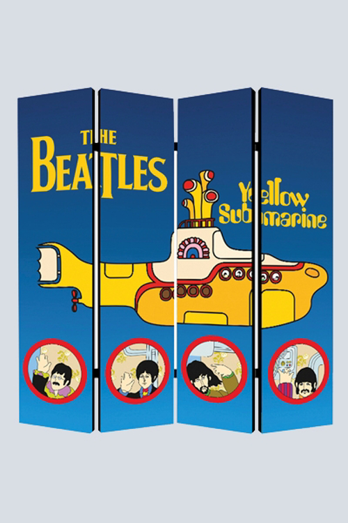 Picture of Beatles Room Divider: Yellow Submarine ( 4 Panel )