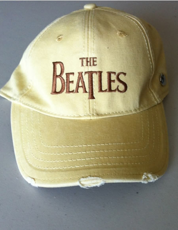 Picture of Beatles Cap: The Beatles Drop T Logo Distressed