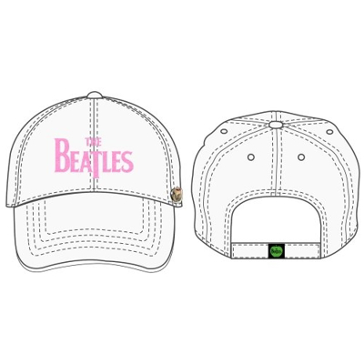 Picture of Beatles Cap: The Beatles Drop T Logo Distressed (White)