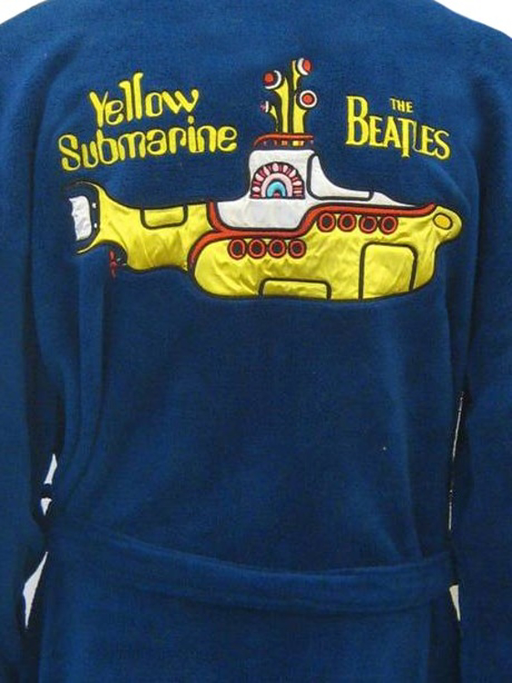 Picture of Beatles Robe: Yellow Submarine Bath Robe