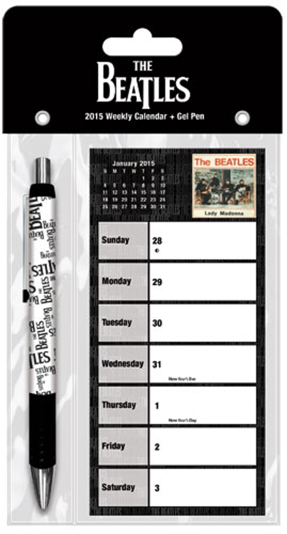 Picture of Beatles Pen: Gel Pen with Weekly Calendar