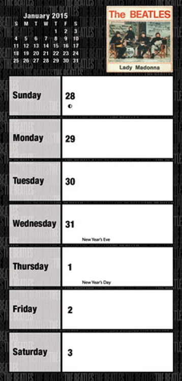 Picture of Beatles Pen: Gel Pen with Weekly Calendar