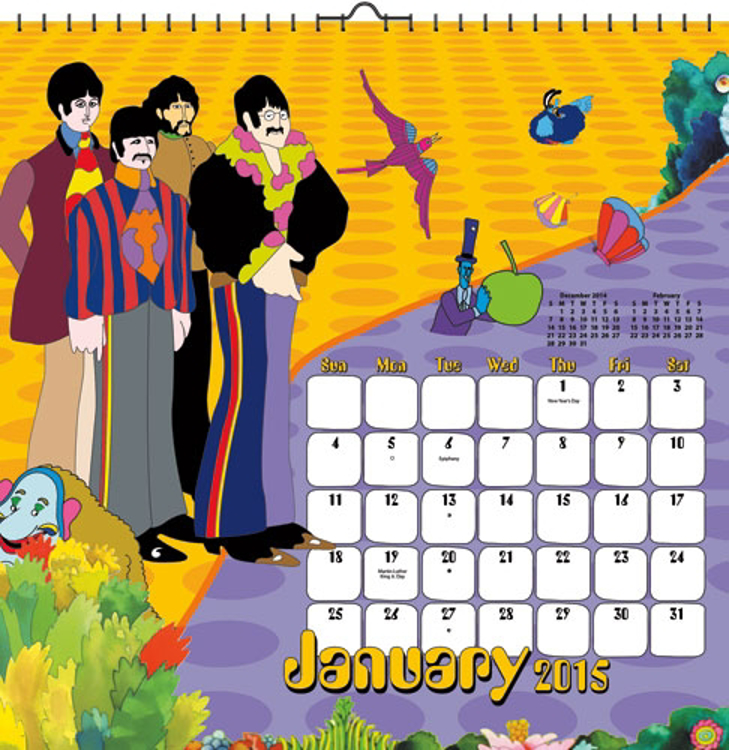 Picture of Beatles Calendar: 2015 Yellow Submarine Wall Calendar