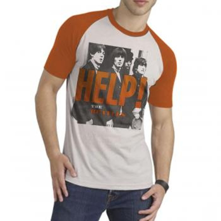 Picture of Beatles Adult T-Shirt: "Help" Two Color