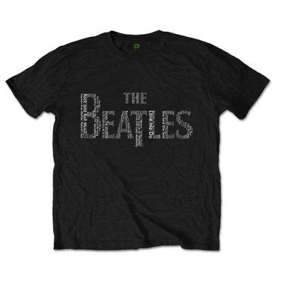 Picture of Beatles Adult T-Shirt:; Classic Drop-T Song Titles