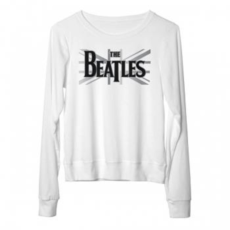 Picture of Beatles Jr's T-Shirt: B&W UNION JACK LONG SLEEVE