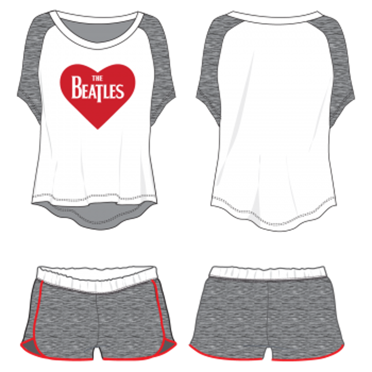 Picture of Beatles Jr's T-Shirt & Shorts: Lounge Wear Set