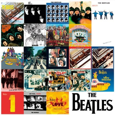 Picture of Beatles Sign: "UK" Album Covers Chronologically