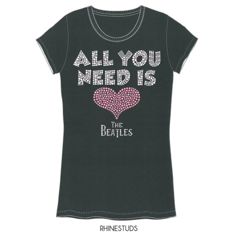 Picture of Beatles Jr's T-Shirt: All you Need is Love Rhinestone