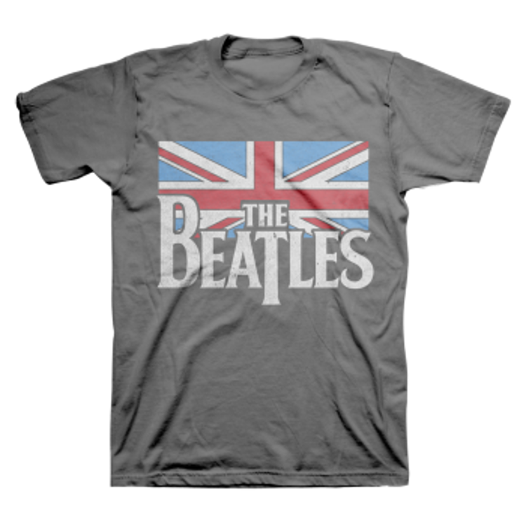 Picture of Beatles Adult T-Shirt: British Flag