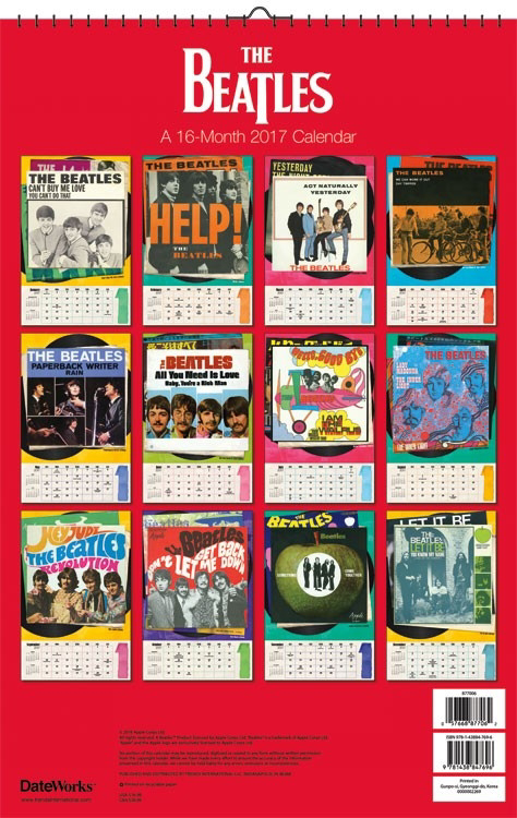 Picture of Beatles Calendar: 2017 #1 Oversized Wall Calendar