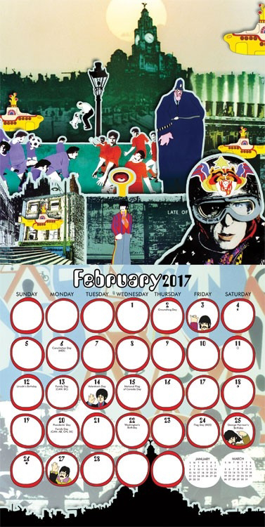 Picture of Beatles Calendar: 2017 Yellow Submarine Wall Calendar