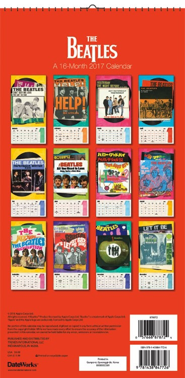 Picture of Beatles Calendar: 2017 Calendar