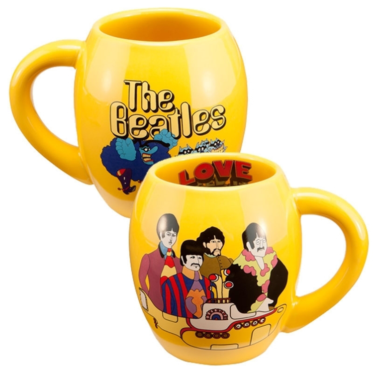 Picture of Beatles Mug: "Yellow Submarine" 18 oz. Ceramic Oval Mug