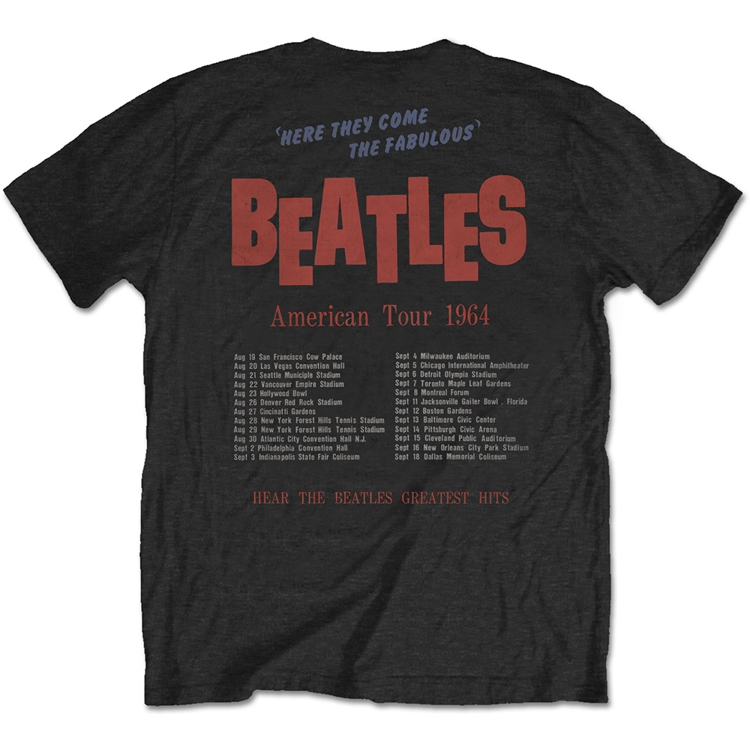 Picture of Beatles Adult T-Shirt: Beatles American Tour 1964
