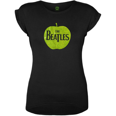Picture of Beatles Jr's T-Shirt: Green Sparkle Apple Logo