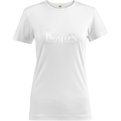 Picture of Beatles Jr's T-Shirt: DROP T Logo white on white