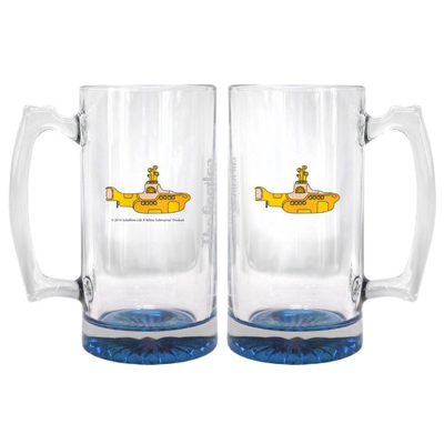 Picture of Beatles Glass: 25 oz Yellow Submarine Beer Mug