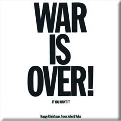 Picture of Beatles Magnet: John Lennon "War is Over!"