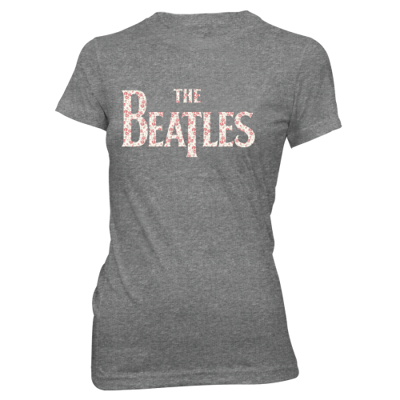 Picture of Beatles Jr's T-Shirt: Flowers inside Drop T Logo