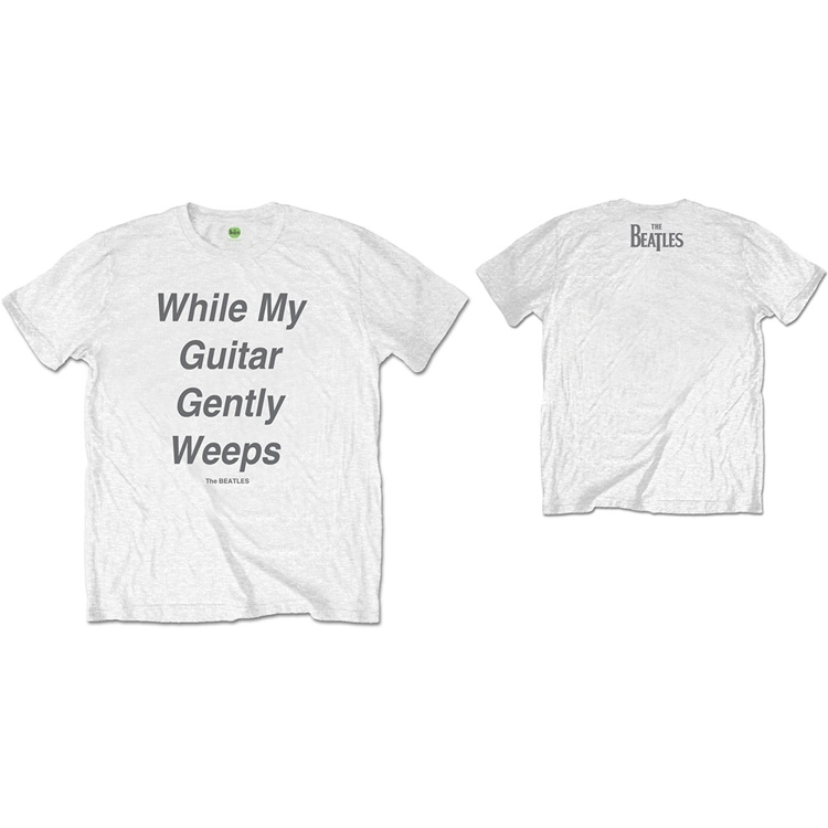 Picture of Beatles Adult T-Shirt: Beatles Song Lyric Edition "While My Guitar Gently Weeps"