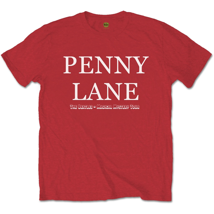 Picture of Beatles Adult T-Shirt: Beatles Song Lyric Edition "Penny Lane"