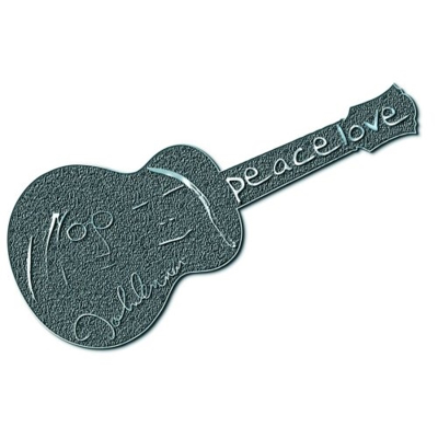 Picture of Beatles Pins: John Lennon Peace & Love Guitar